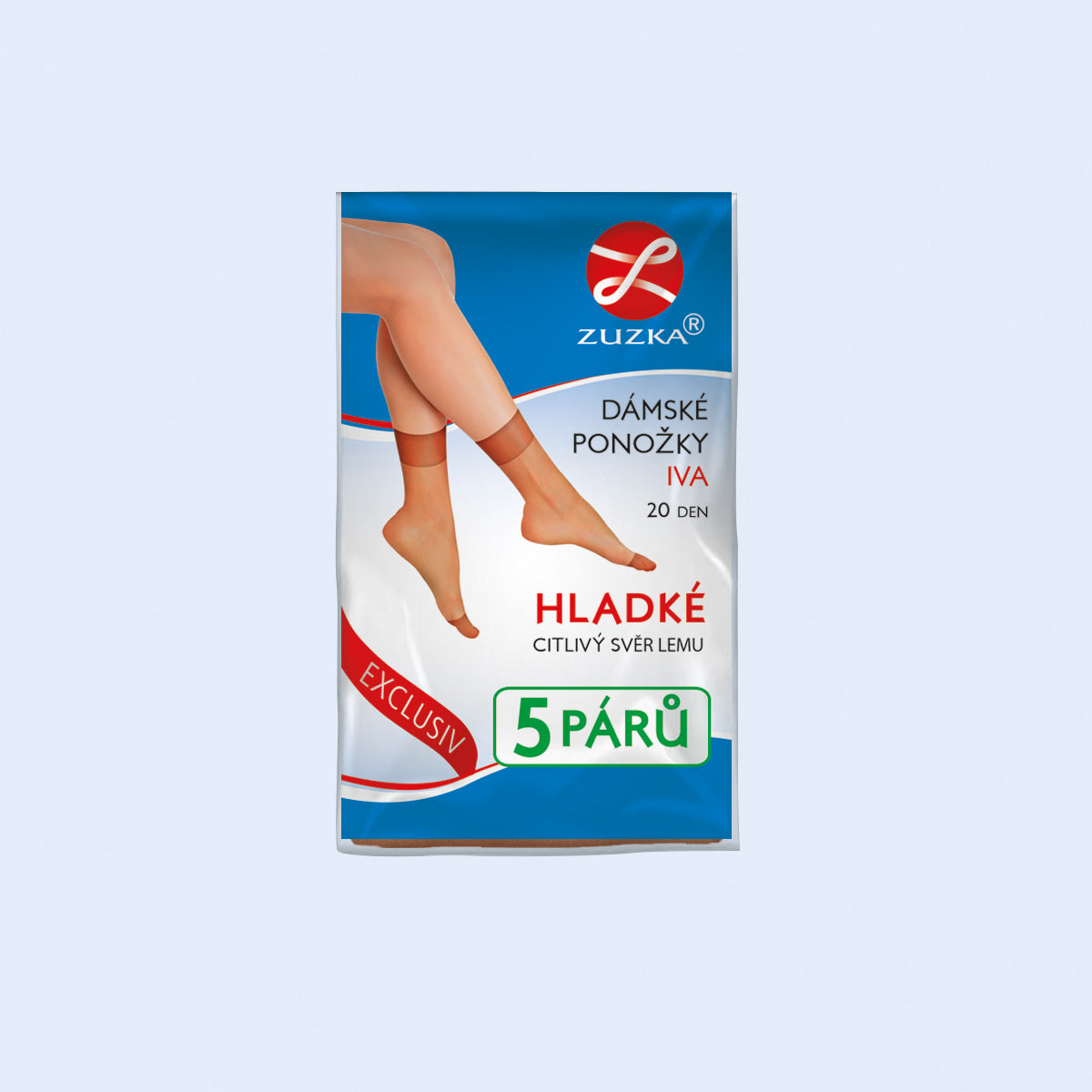 PONOŽKY HLADKÉ IVA 5 párů